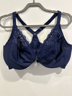 Glamorise Front-Close T-Back Wonderwire Bra